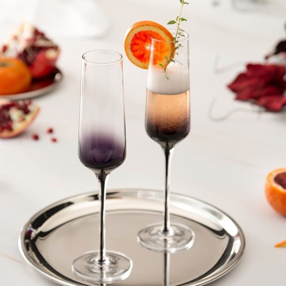 NEW JoyJolt® 7.3oz. Black Swan Champagne Glasses, 2ct. - Picture 1 of 2